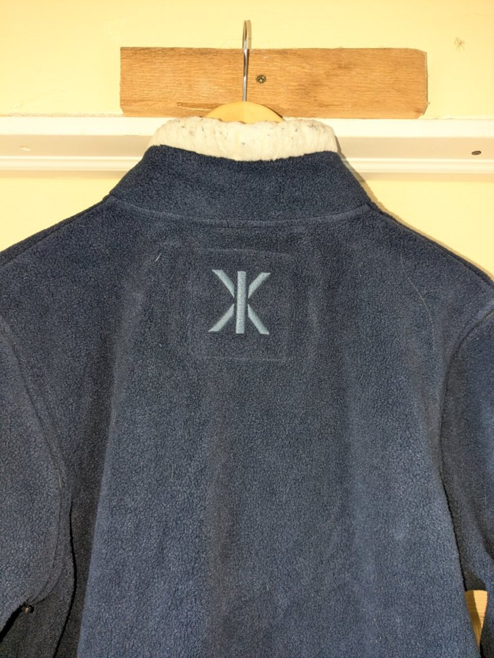 Onepiece Norway Navy Blue Fleece Jumpsuit Medium Sherpa Collar Mens Lounge Zip - Picture 8 of 16